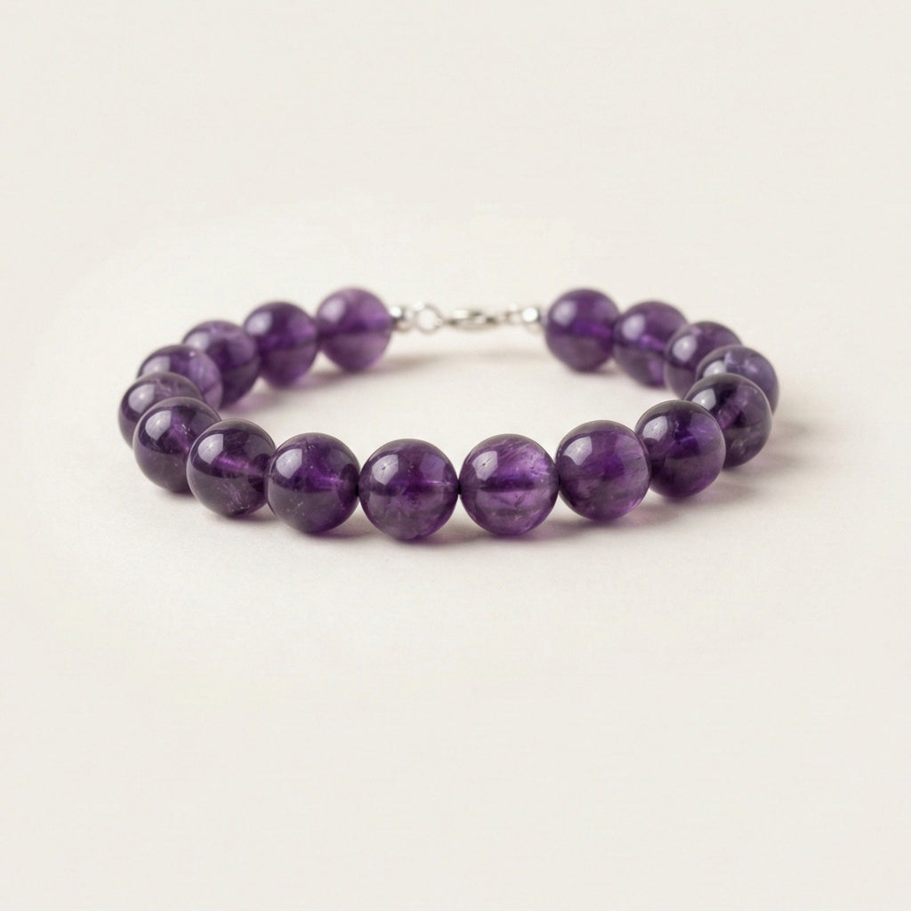 Amethyst Crystal Bracelet – Natural Healing Stone
