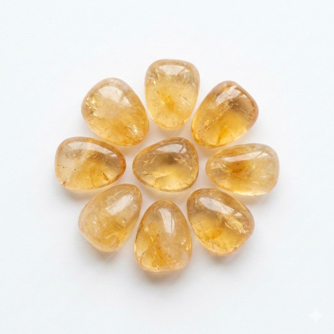 Citrine Tumble Stone – Positivity & Abundance Crystal