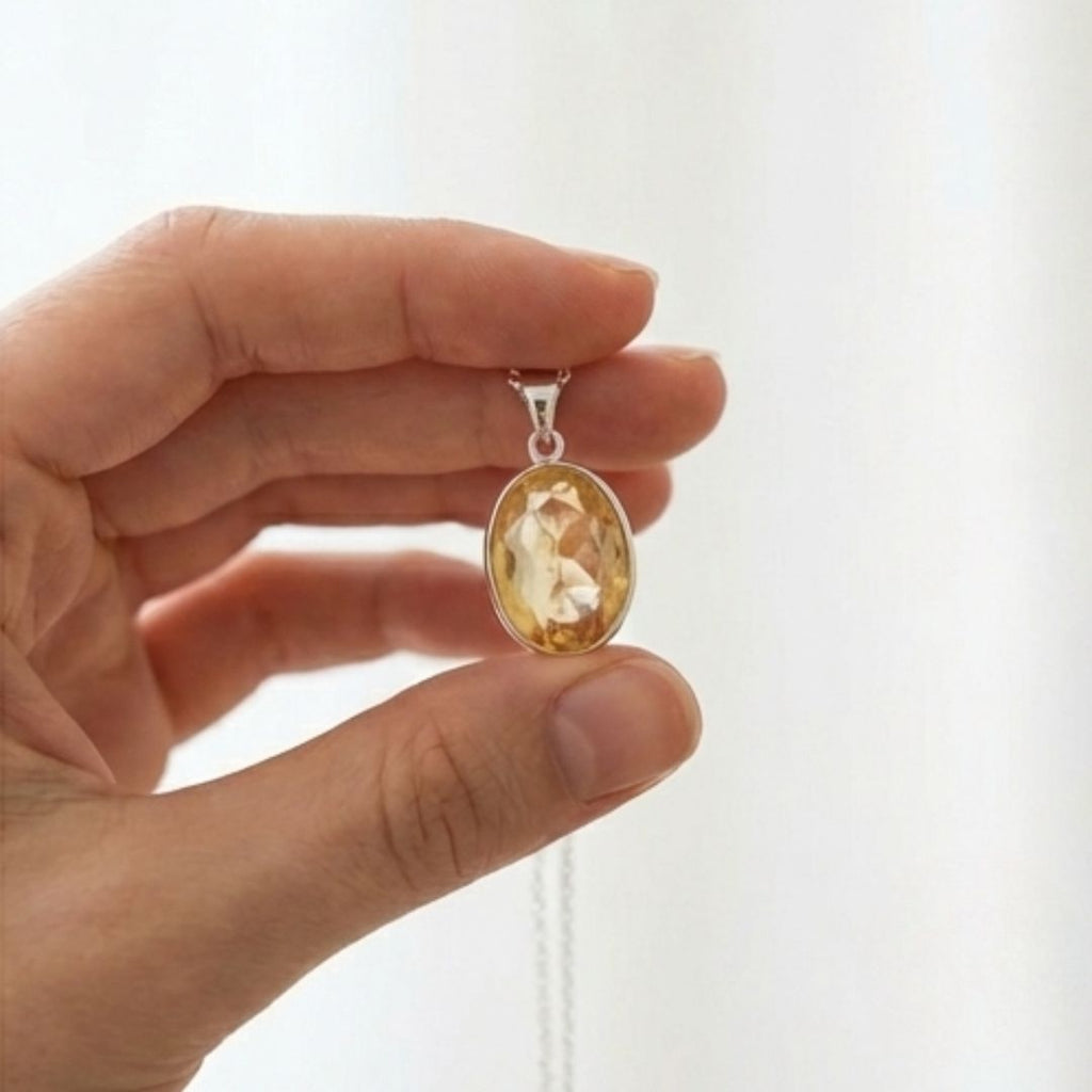 Citrine Crystal Pendant – Positivity & Abundance Stone