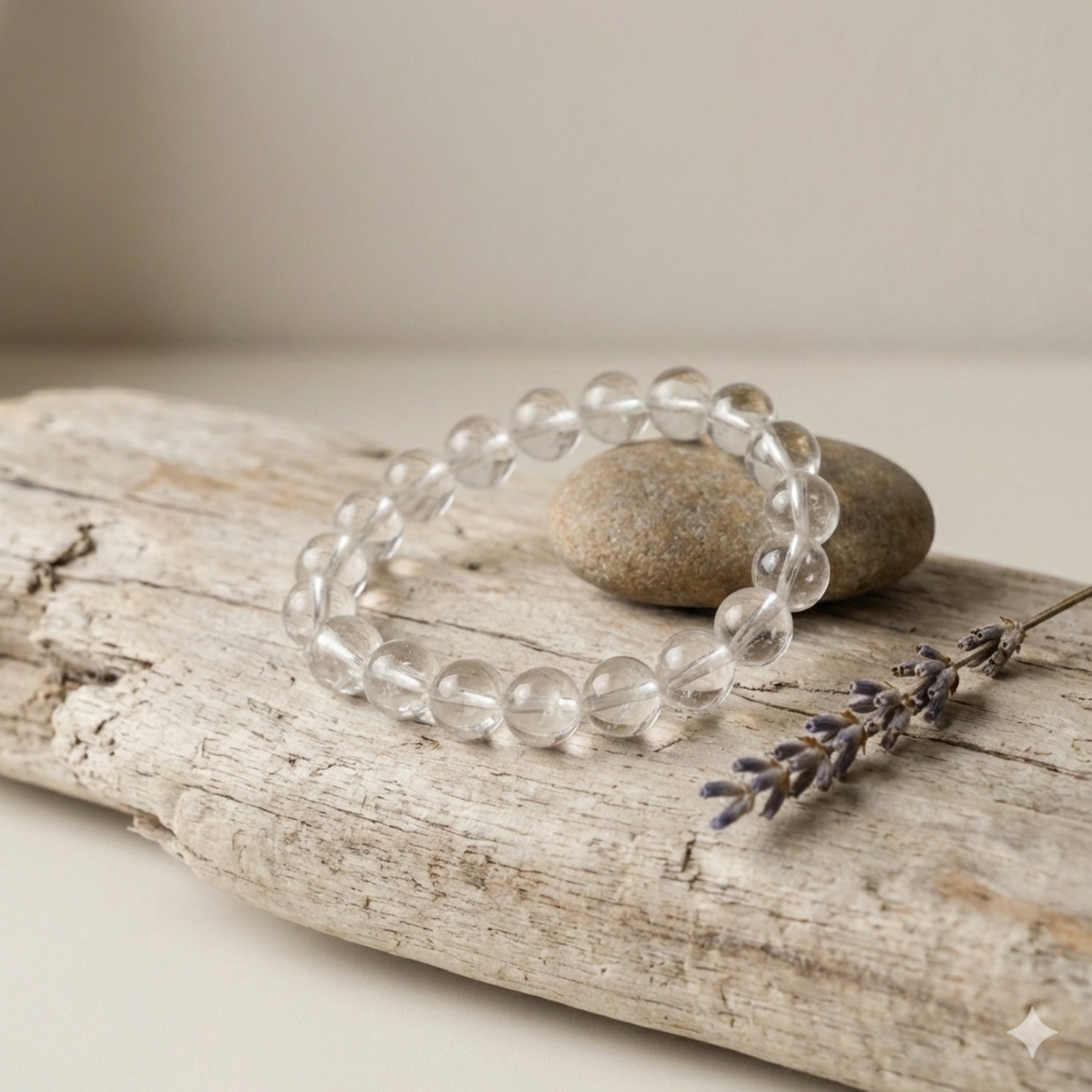 Clear Quartz Crystal Bracelet – Energy Amplifier Stone