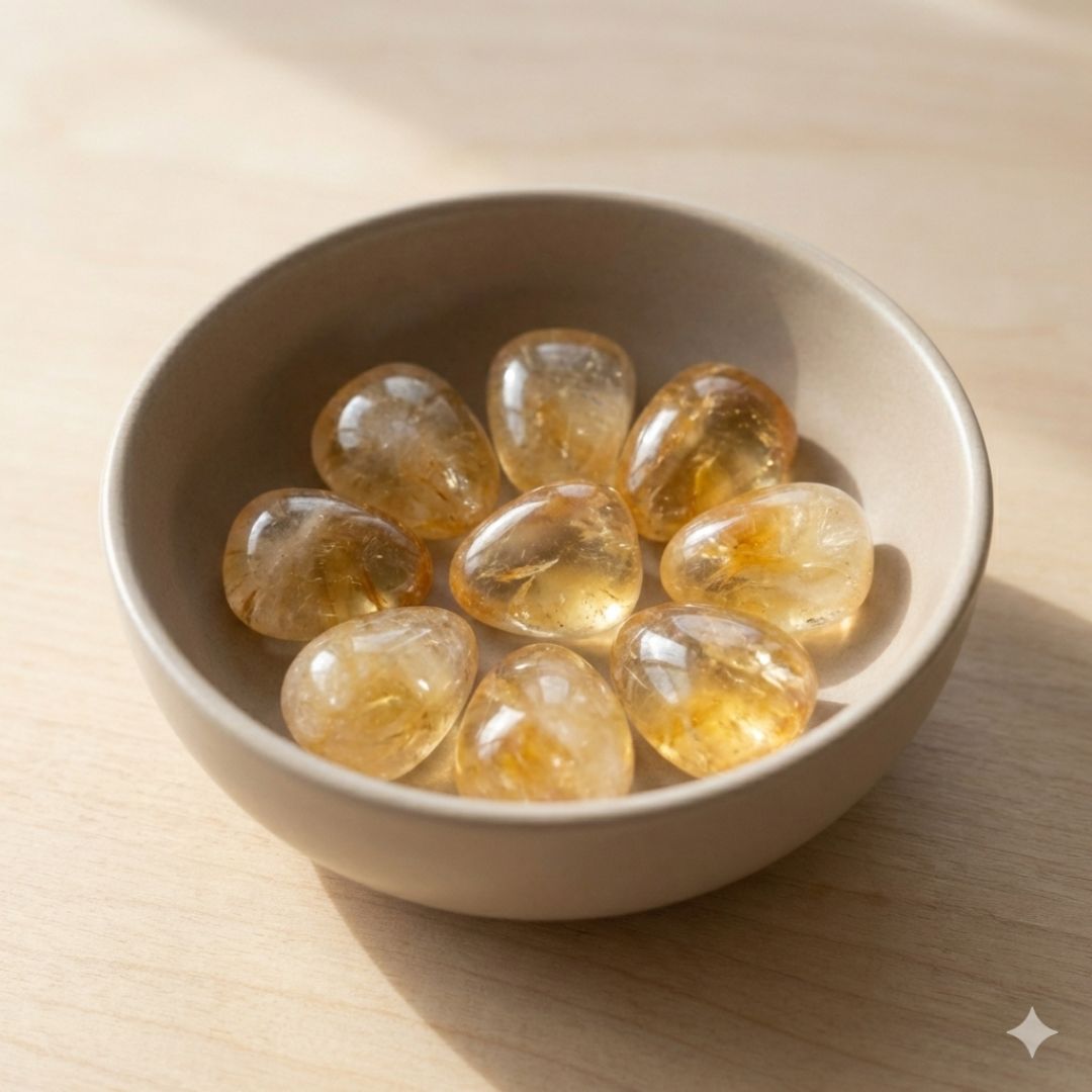 Citrine Tumble Stone – Positivity & Abundance Crystal