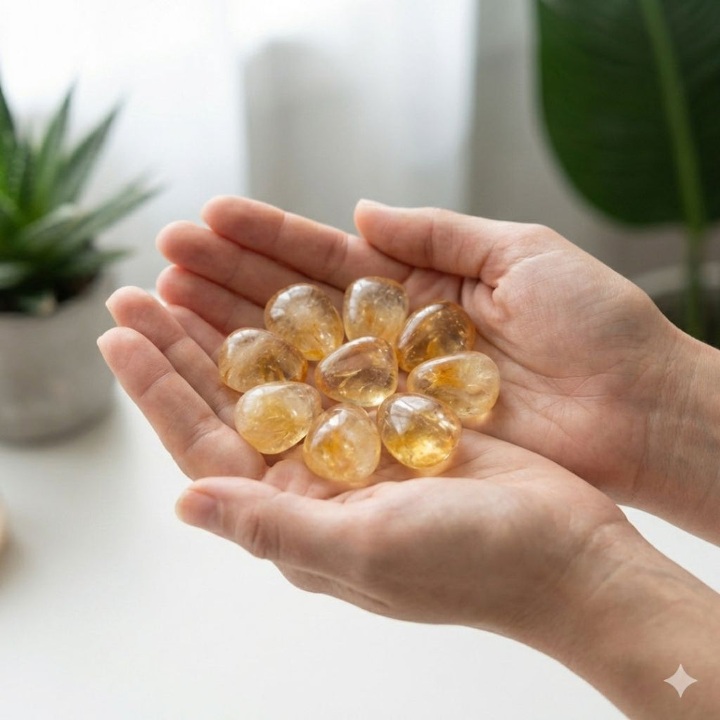 Citrine Tumble Stone – Positivity & Abundance Crystal