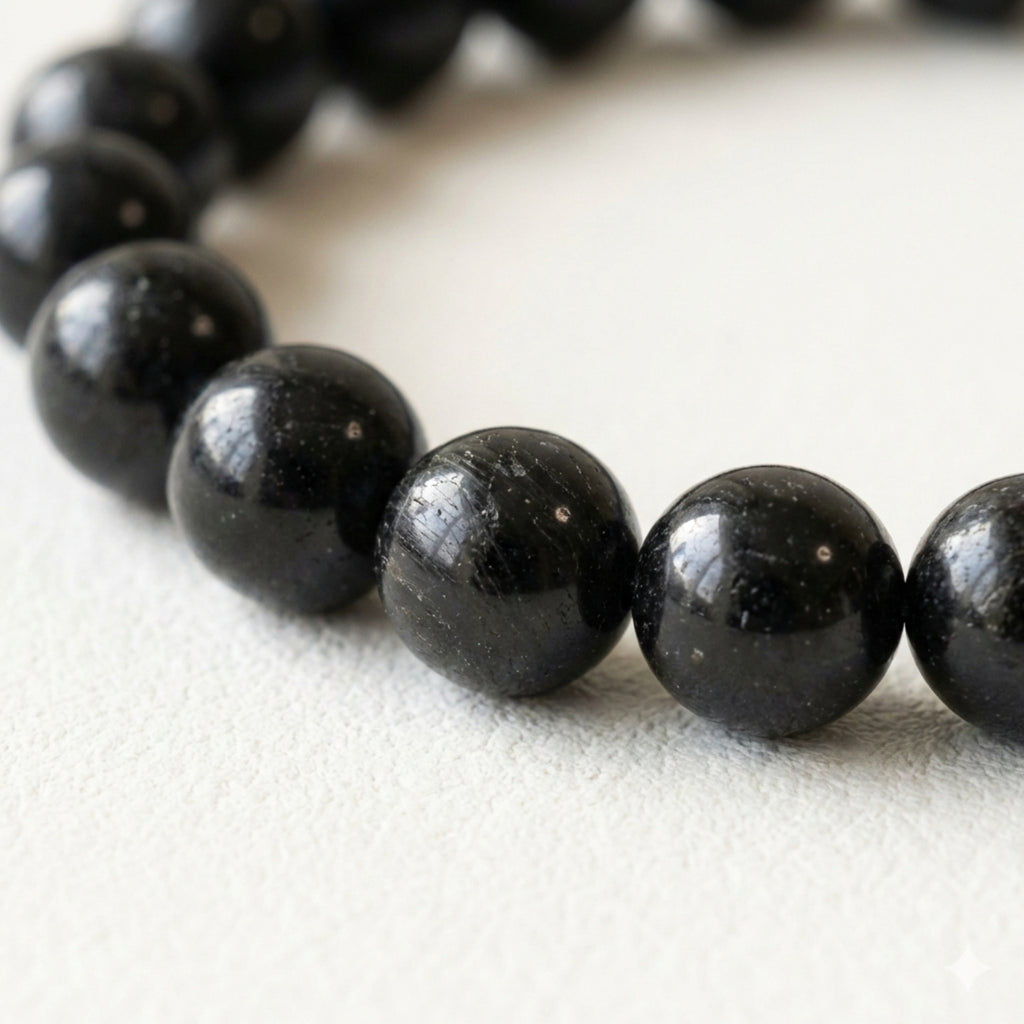 Black Tourmaline Crystal Bracelet – Protective Healing Stone