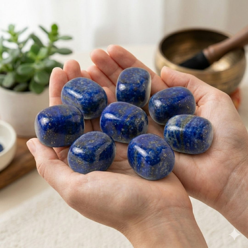 Lapis Lazuli Tumble Stone – Wisdom & Truth Crystal