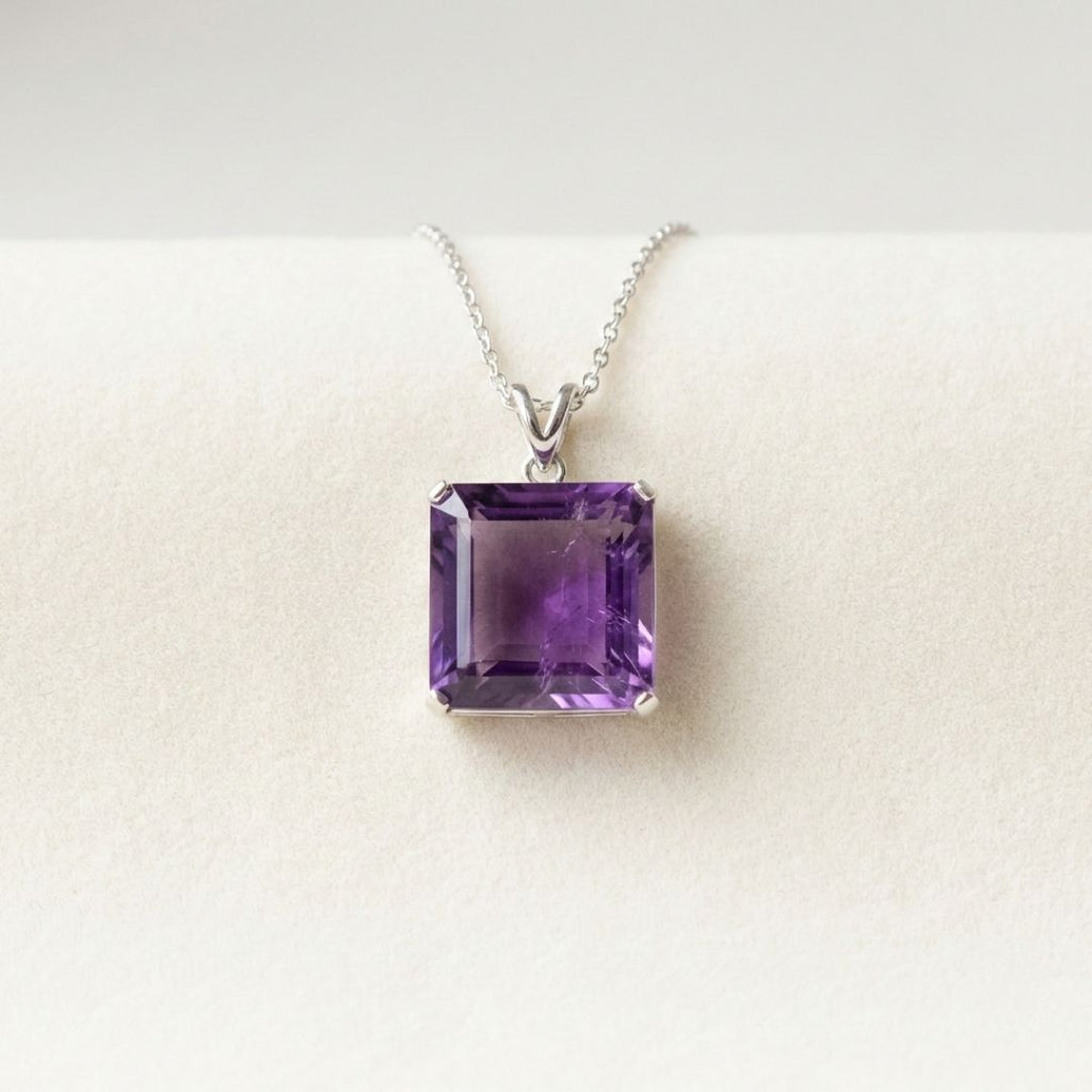Amethyst Crystal Pendant – Calm & Clarity Stone