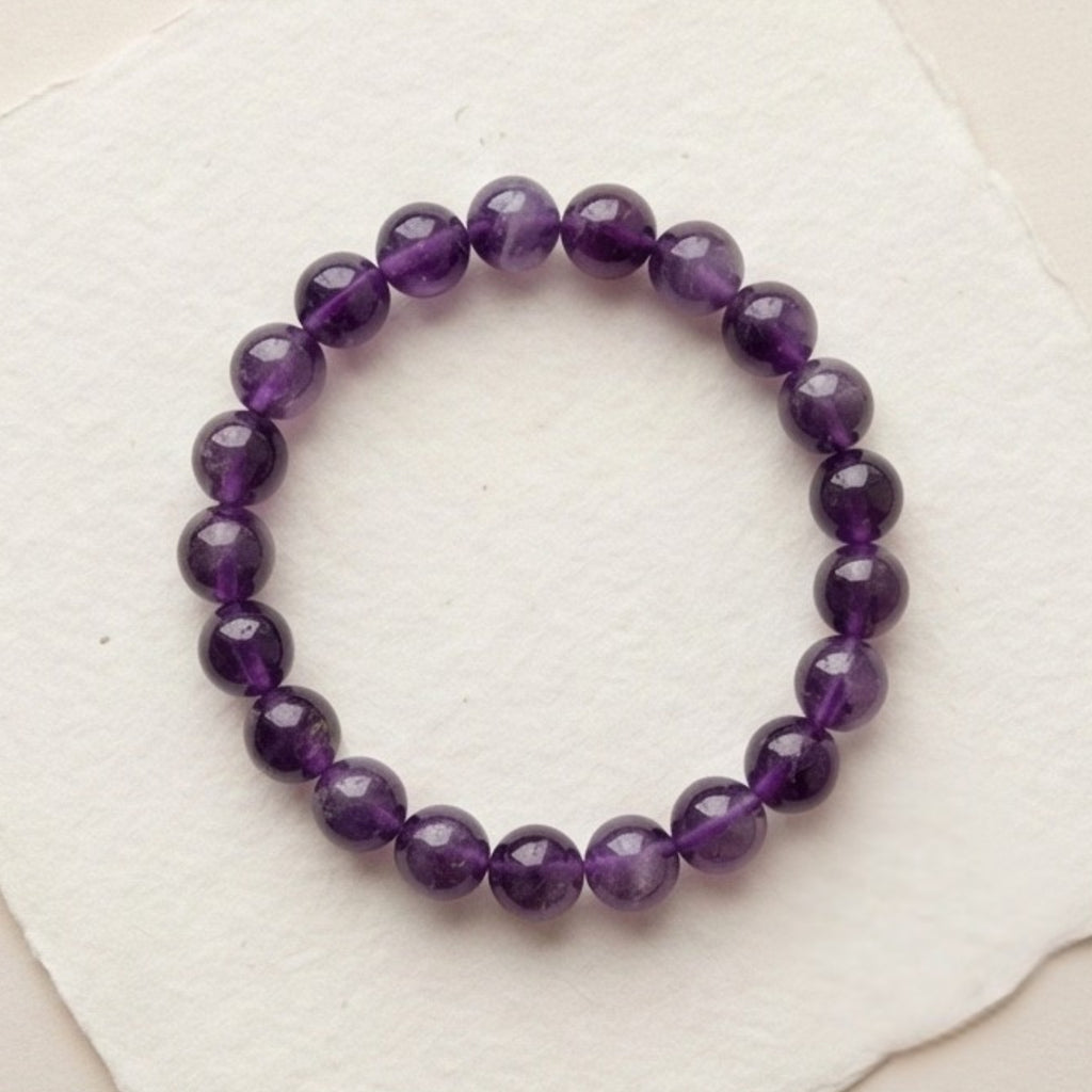 Amethyst Crystal Bracelet – Natural Healing Stone