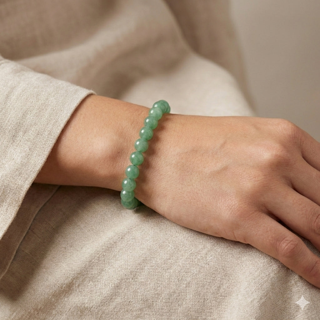 Green Aventurine Crystal Bracelet – Growth & Opportunity Stone