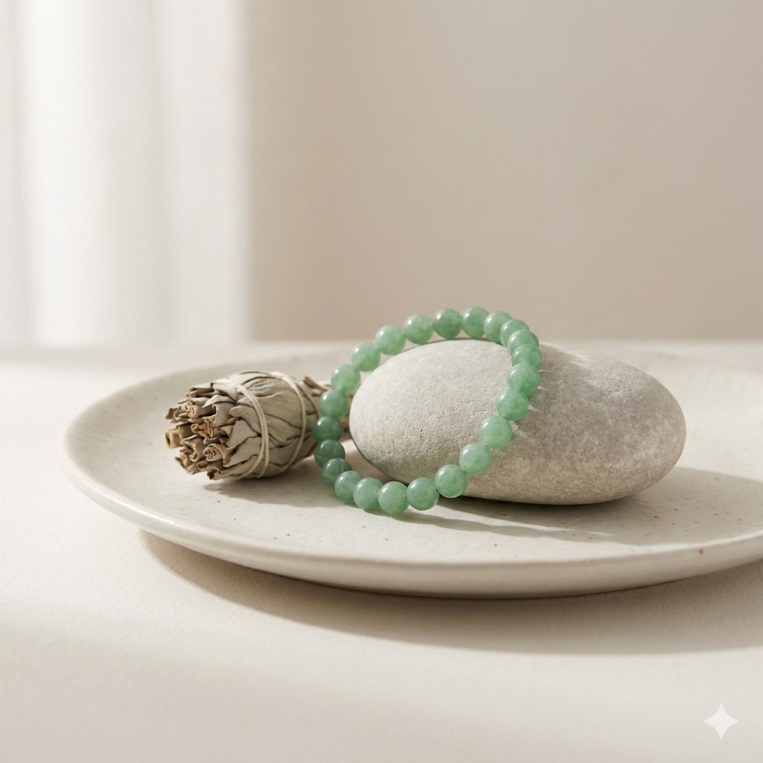 Green Aventurine Crystal Bracelet – Growth & Opportunity Stone