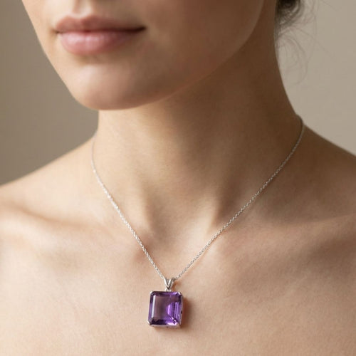 Amethyst Crystal Pendant – Calm & Clarity Stone
