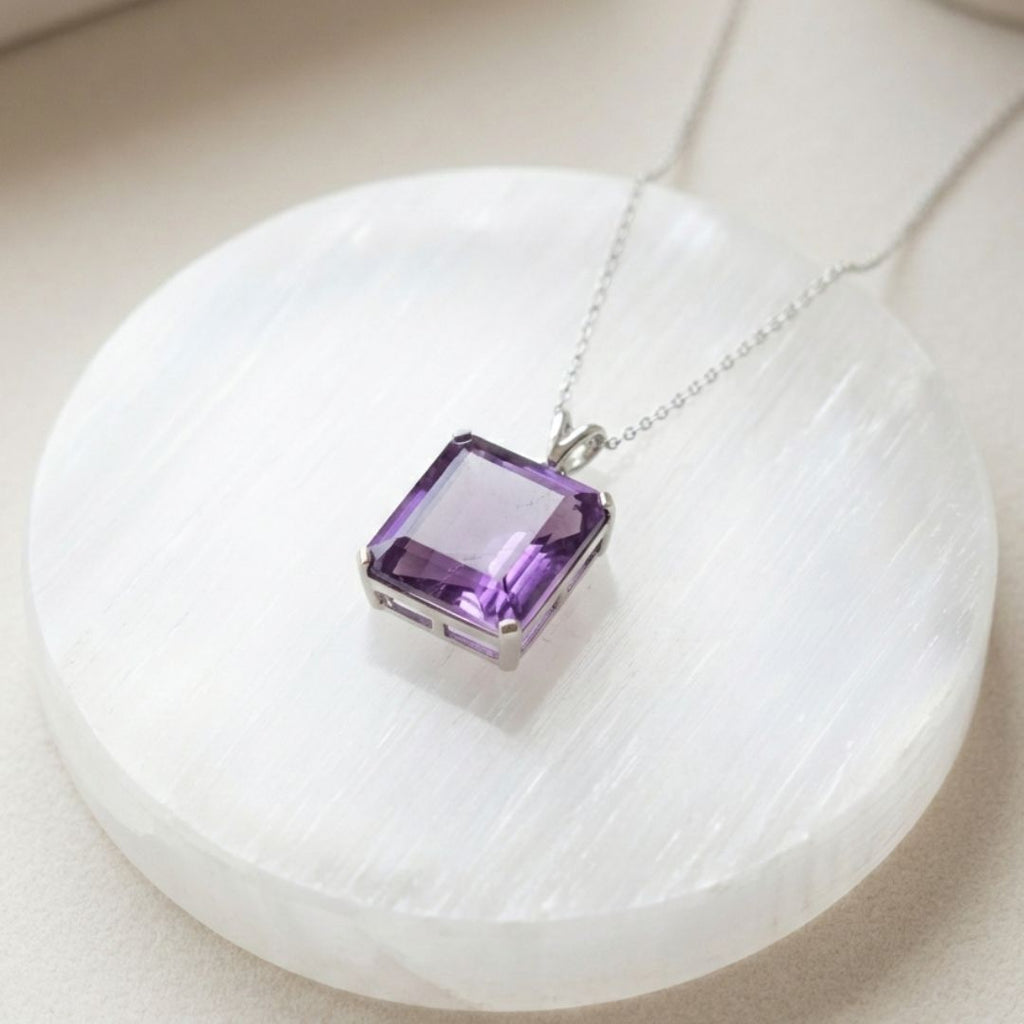 Amethyst Crystal Pendant – Calm & Clarity Stone