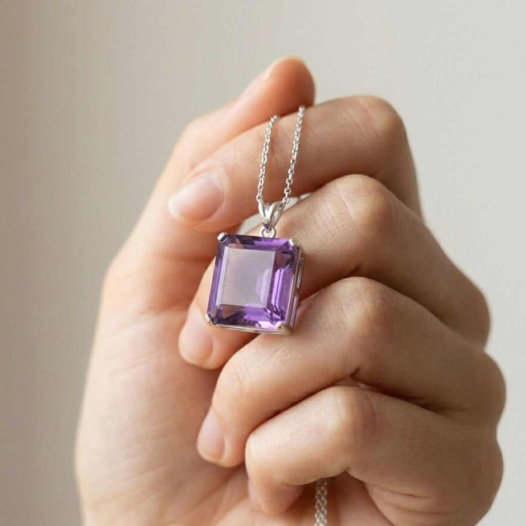Amethyst Crystal Pendant – Calm & Clarity Stone