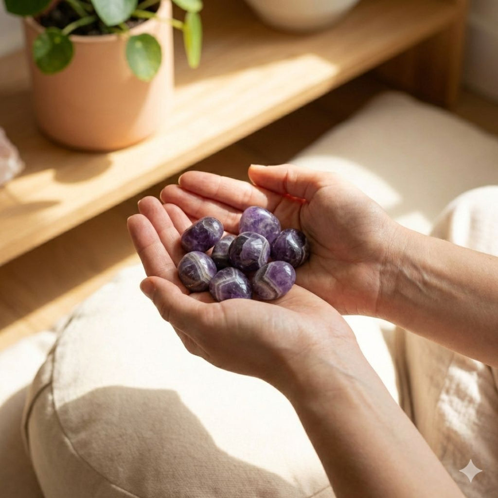 Amethyst Tumble Stone – Natural Healing Crystal