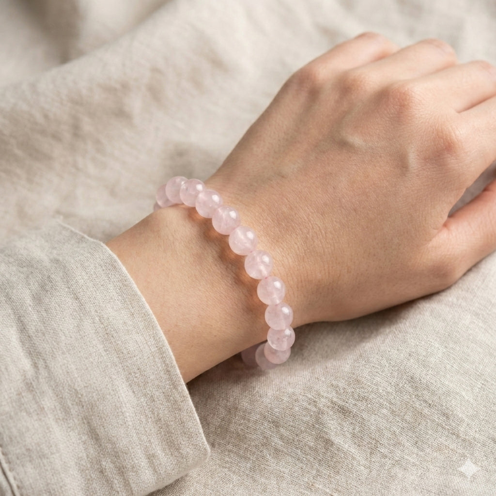 Rose Quartz Crystal Bracelet – Stone of Love & Harmony