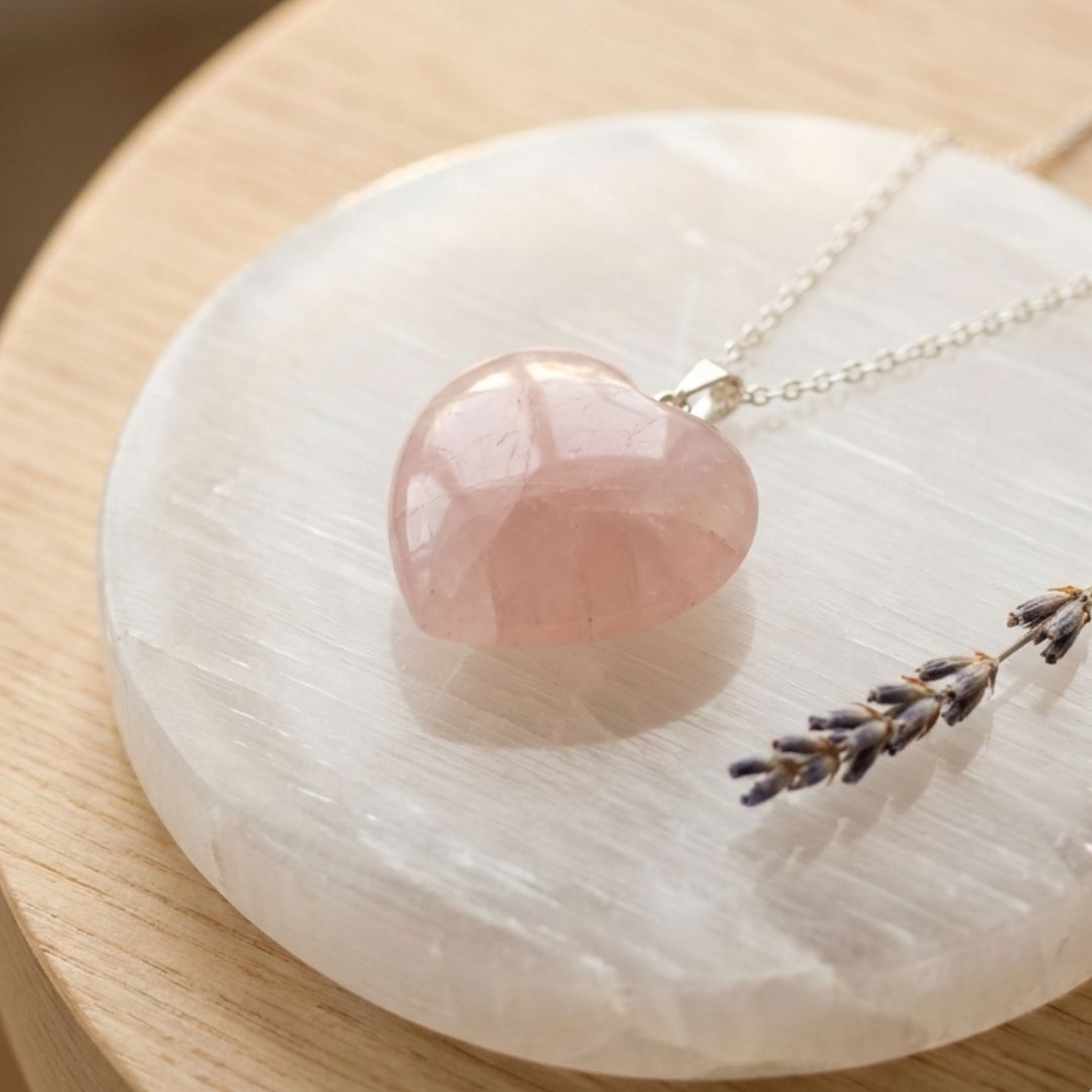 Rose Quartz Crystal Pendant – Love & Emotional Harmony Stone