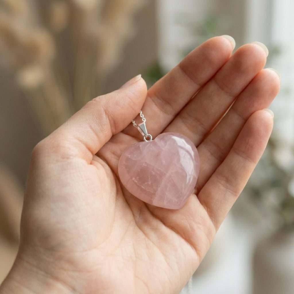 Rose Quartz Crystal Pendant – Love & Emotional Harmony Stone