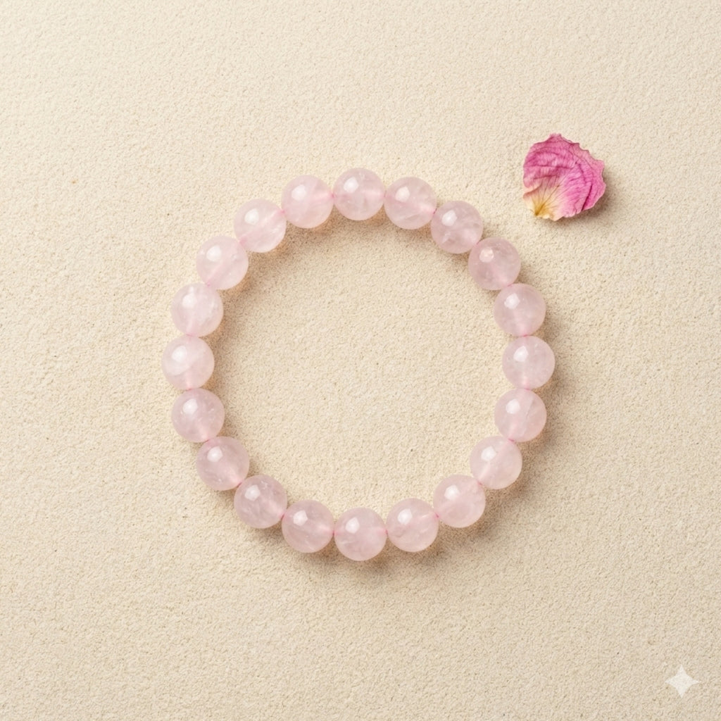 Rose Quartz Crystal Bracelet – Stone of Love & Harmony