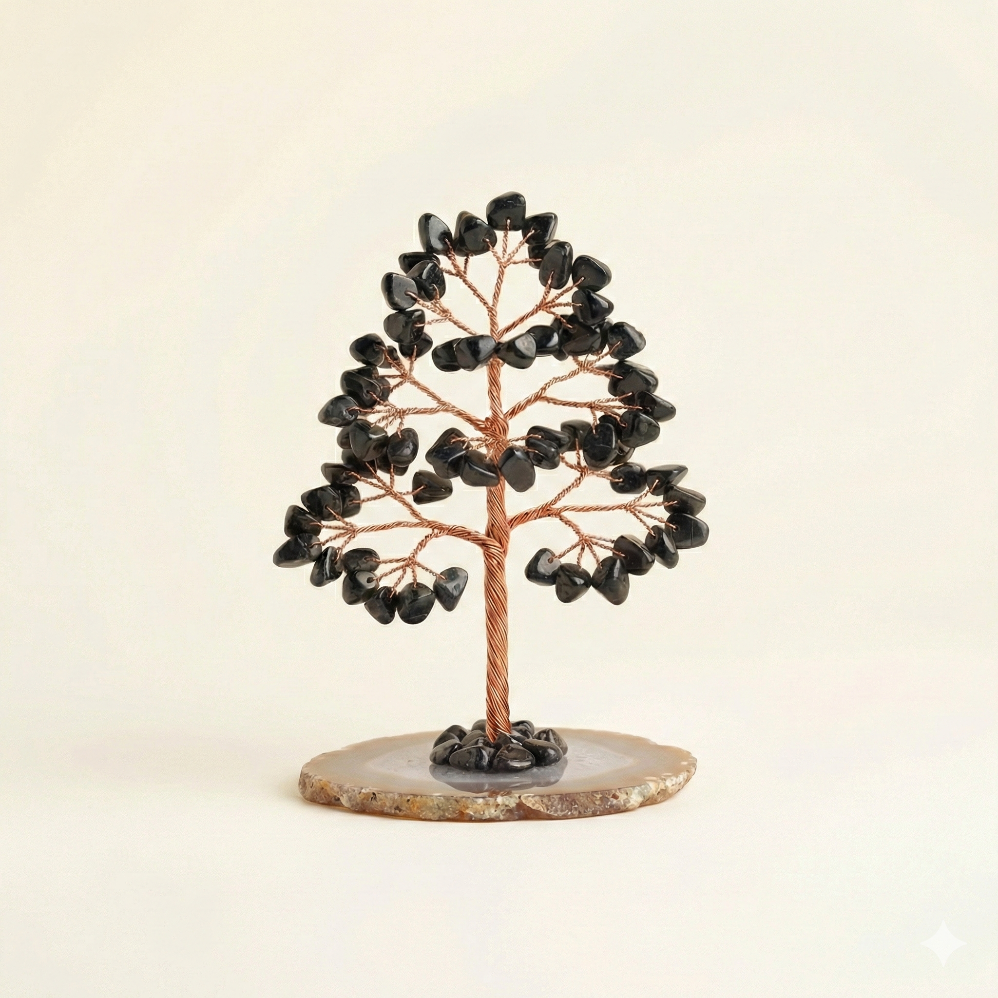 Black Tourmaline Crystal Tree – Protection & Grounding Decor