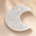 Auriclane Crescent Moon Selenite Charging Plate product photo for Auriclane