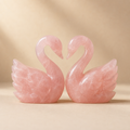 Auriclane Rose Quartz Swan Pair product photo for Auriclane